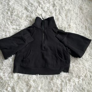 Scuba Oversized Funnel-Neck Half Zip by lululemon athletics in black